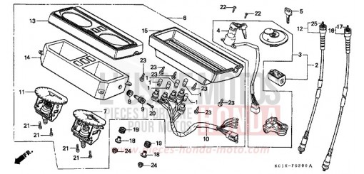 MESSGERAET/SCHLOSS SATZ CB125TDC de 1982